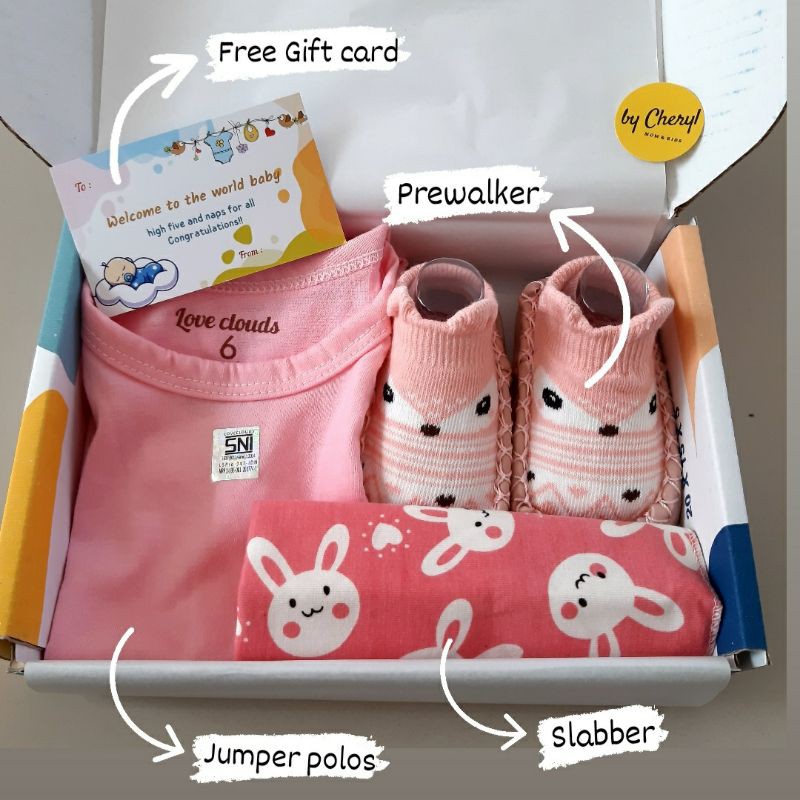 HAMPERS BAYI NEWBORN / KADO BAYI / BAJU BAYI / VELVET JUNIOR