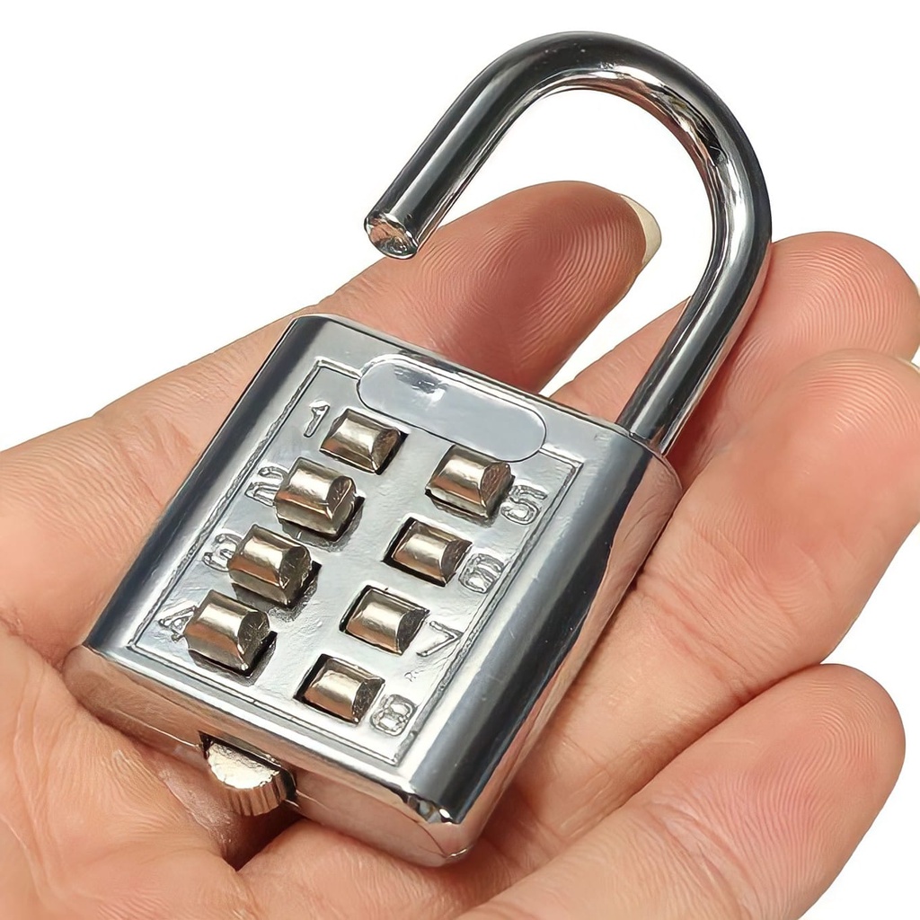 Gembok Angka Gembok Pin Gembok Kombinasi 8 Digit Angka
