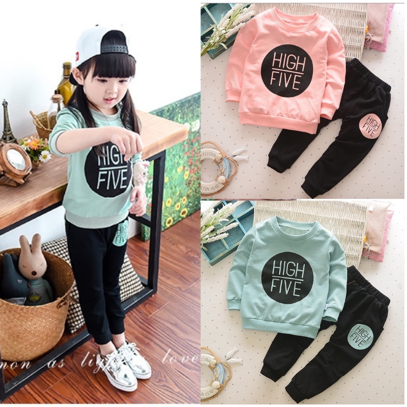 Set Ye Joon uk Bayi - 4 Tahun / Setelan Anak Gaya Korea Kualitas Import Balita Laki Perempuan Sweater Jogger Korean Style ZR Vedia