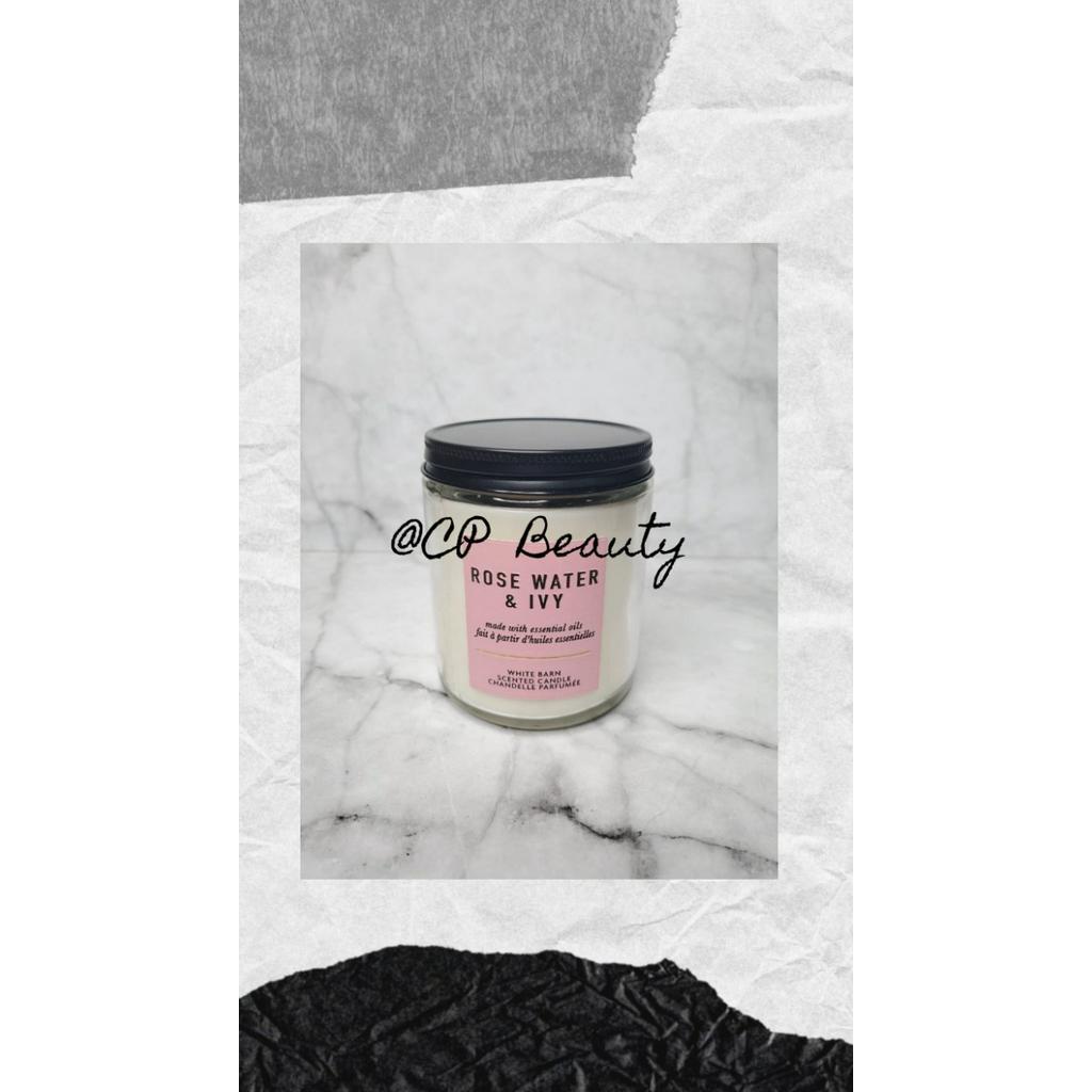 BBW CANDLE ONE WICK / MEDIUM CANDLE / LILIN ROSE WATER IVY