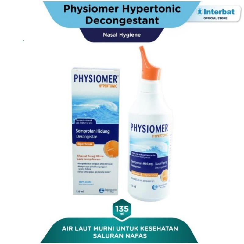 Physiomer Hypertonic Decongestant Semprotan Hidung 135 ml