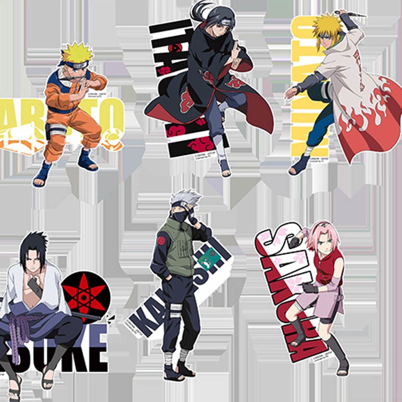 100Pcs Stiker  Vinyl Motif Naruto  Anime Naruto  untuk Mobil  