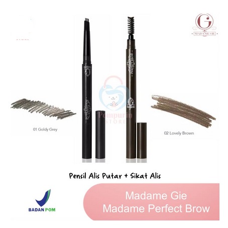 ❤ SHASYA ❤ Madame Gie Perfect Brow Eyebrow | Eye Brow Pensil Alis BPOM Madamegie