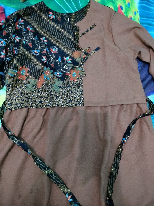 Batik Wanita Asj Sa Hrb026 Kenongo Kemeja Tosca Pendek