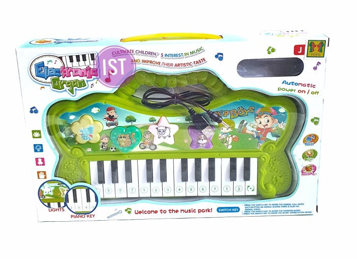 Mainan Electronic Organ No 8807B - Hijau