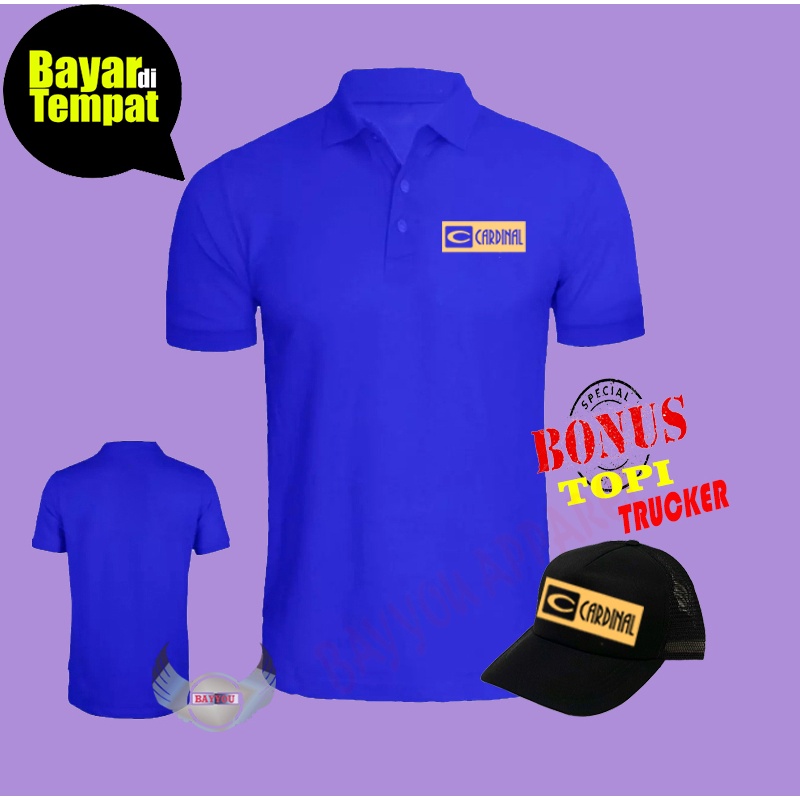 BONUS TOPI….Kaos polo kerah distro/kaos polo kerah pria dan wanita/kaos kerah © cardinal 03 gold/Kao