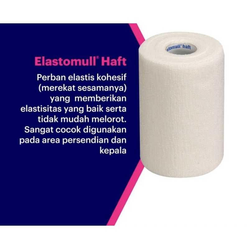 Elastomull haft leukoplast ( pembalut luka perban elastis )