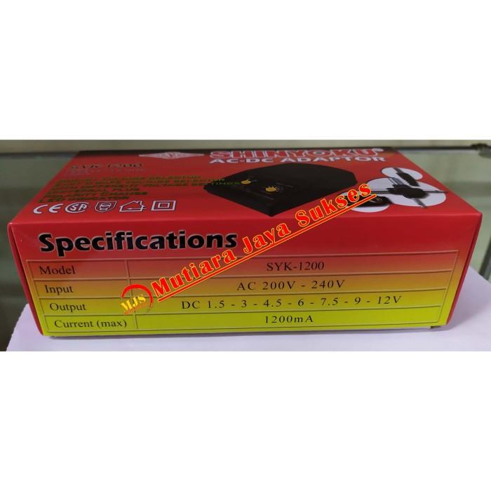 ADAPTOR UNIVERSAL AC/DC 1200MA SHINYOKU - SYK1200