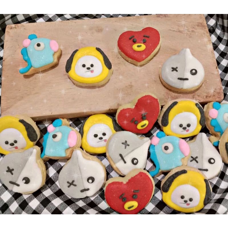 

450gram cookies BTS BT21 kado valentine kpop merchandise korea