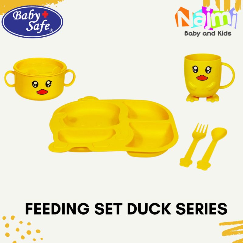 FSD02 FSD03 FSD04 Baby Safe Feeding Set Duck / Piring Mangkuk Gelas Bayi