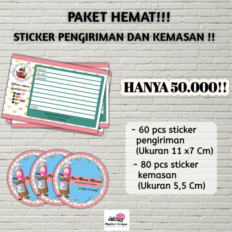 

Paket Hemat Sticker Pengiriman dan Kemasan