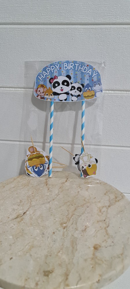 Hiasan Kue Cake Topper Birthday C1 Paw Patrol Isi 7