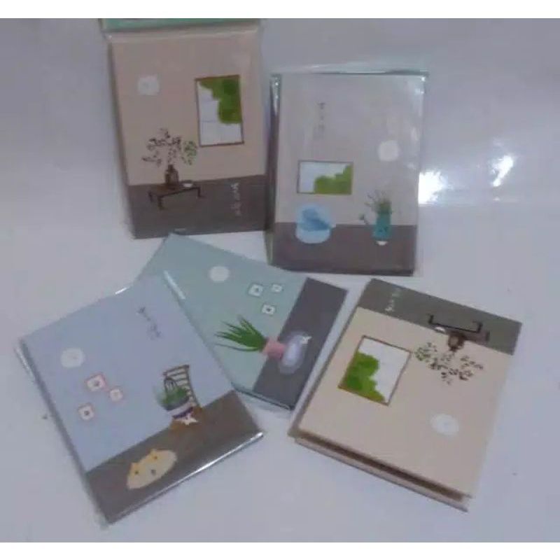 Kaca Cermin Dandan Rias Model Buku / Cermin Portable / Cermin Lipat Model Buku-K. 12 x 9.5 Random