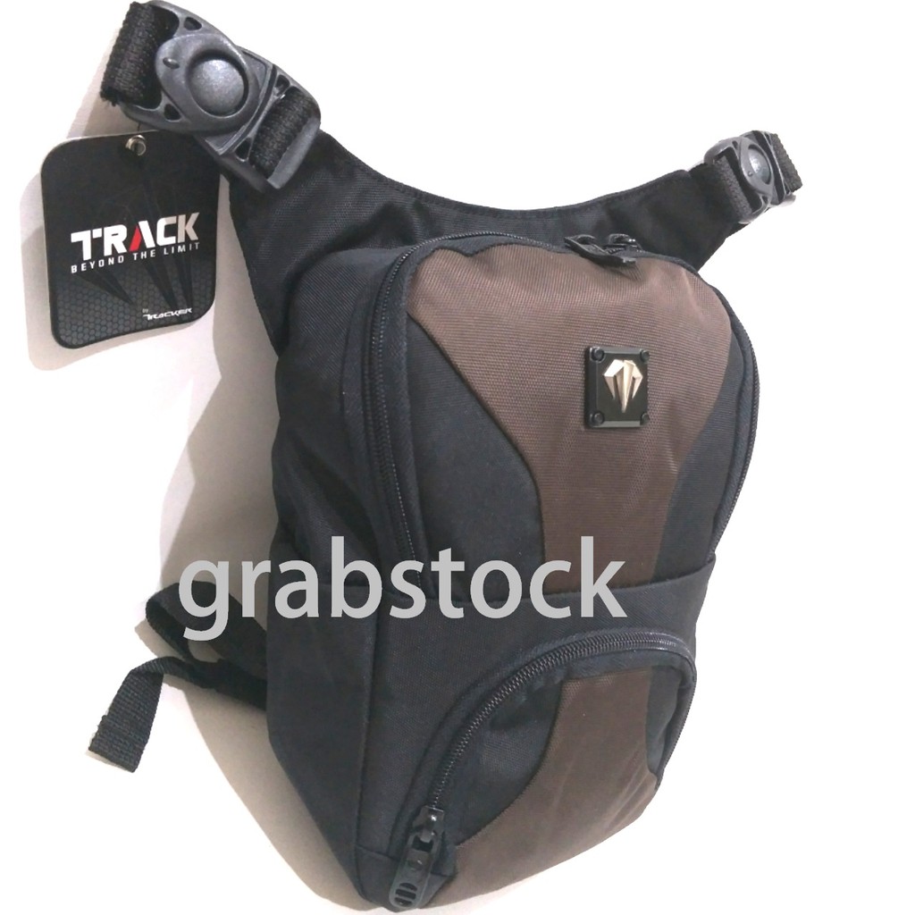 Tracker Tas Paha Selempang Hitam Kombinasi 408GC New Arrival