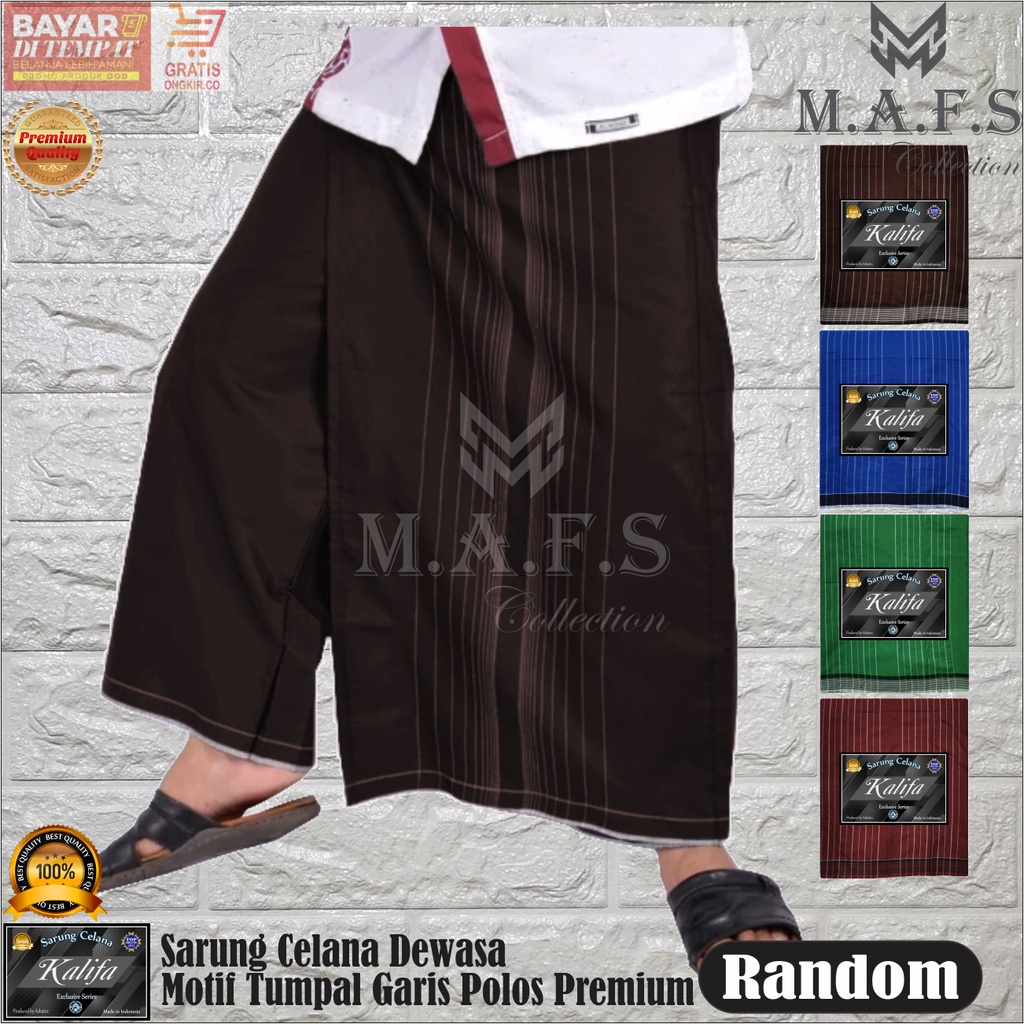 SARUNG CELANA DEWASA MOTIF FULL DOBBY TUMPAL SONGKET KALIFA PREMIUM