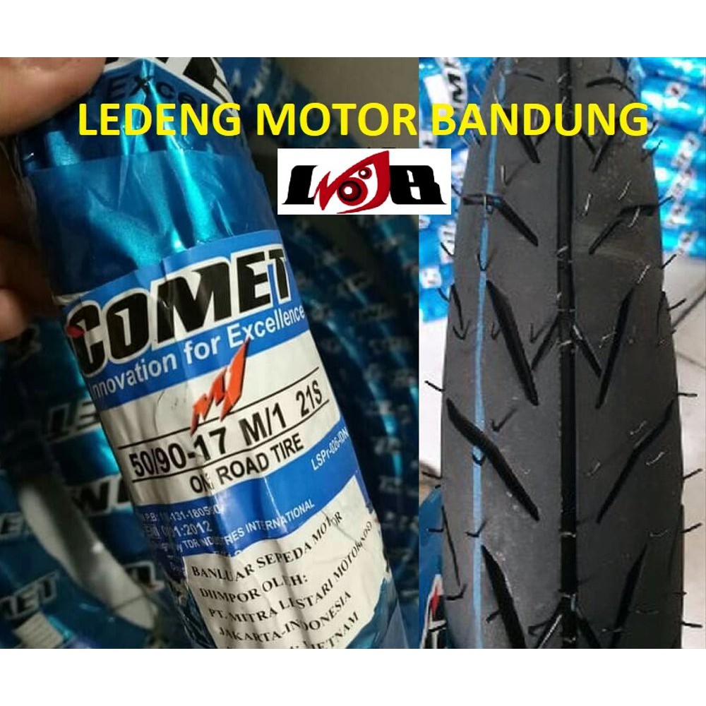 Lihat Detal Comet 50 90-17 M1 Tubetype Pakai Ban Dalam Motor Bebek Drag terlaris