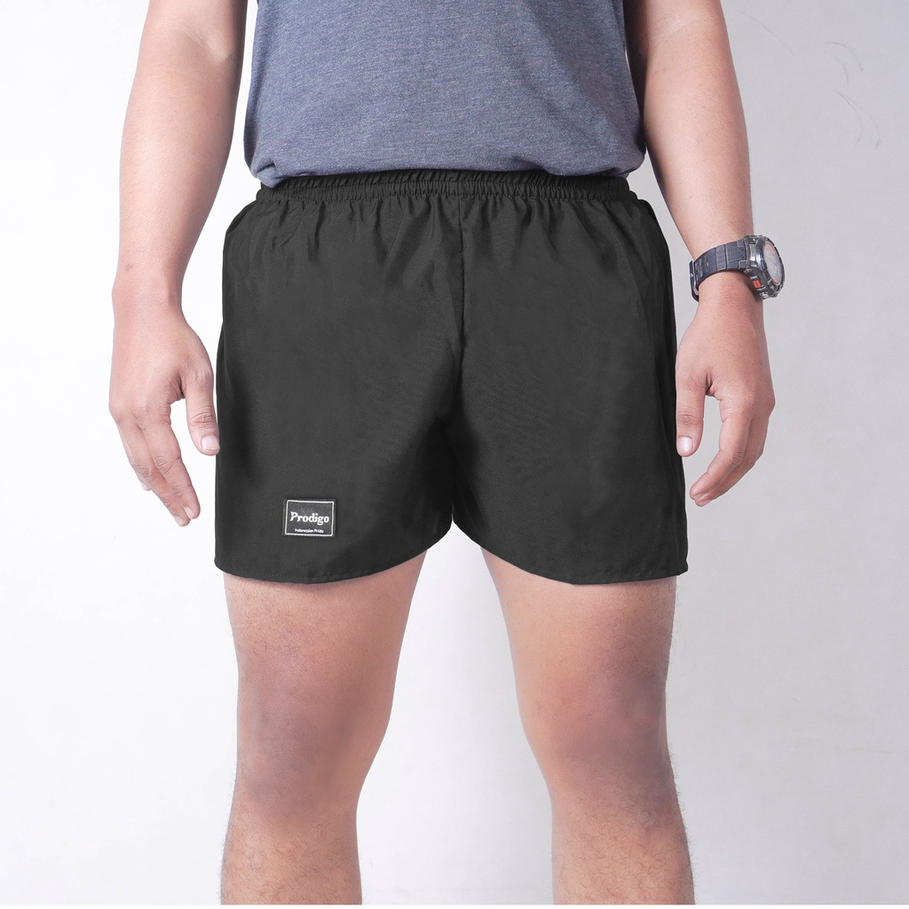 Prodigo * Celana pendek Polos Hitam | Celana tidur | kolor tidur | kolor motif | Boxer-2