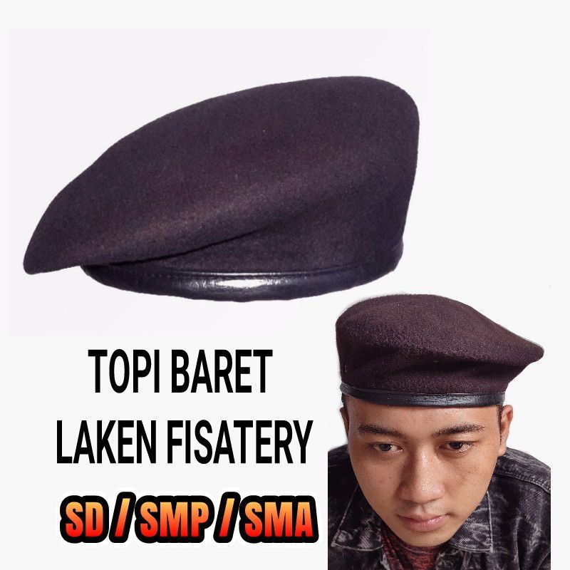 Topi baret Pramuka anak laki-laki premium SD SMP dan SMA