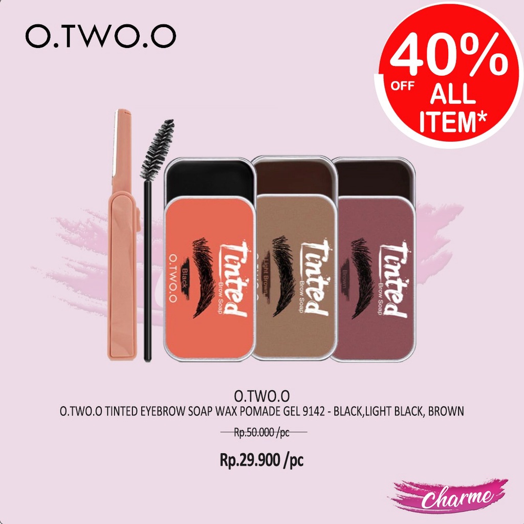 (READY &amp; ORI) O.TWO.O Otwoo Tinted Eyebrow Soap Wax Pomade Gel 9142