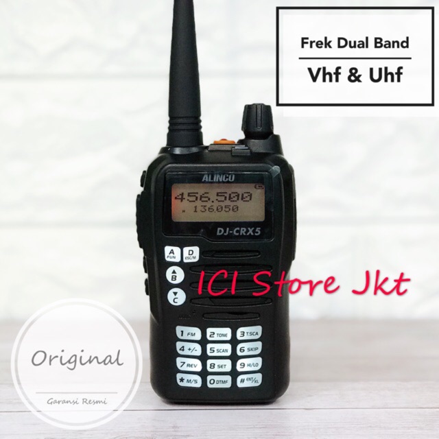 Radio HT Alinco CRX5 / dualband / Original / Garansi Resmi