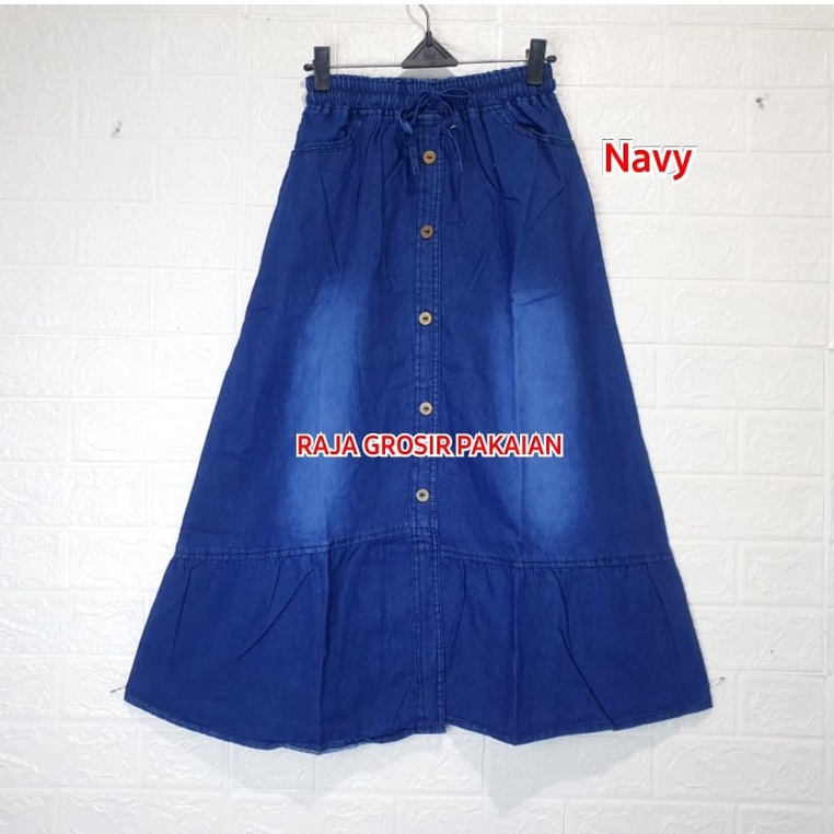 Rok Jeans Anak Rempel Variasi Kancing Usia 4-14 Thn / Rok Jeans Anak Premium