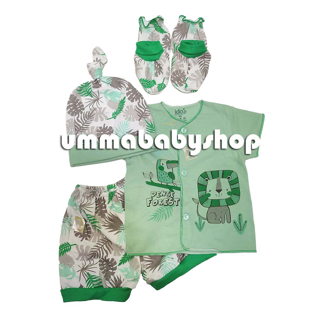 7in1 Setelan Bayi Lengkap Topi Sarung Tangan Kaki SNI Katun Soft Perlengkapan Baju Bayi Gift Set Murah Kado Lahiran Piyama Bayi Celana Tutup Kaki Lengan Pendek Murah Motif Lucu