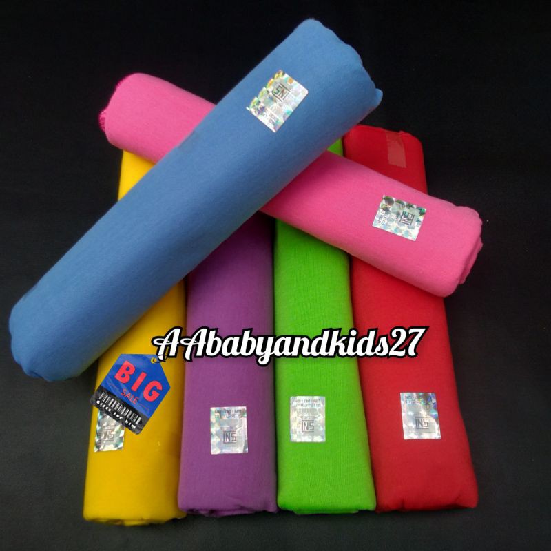 1PC Bedong Pelangi Polos Rene Ukuran 110x90 Cm-Bedong Lembut Rene Rainbow