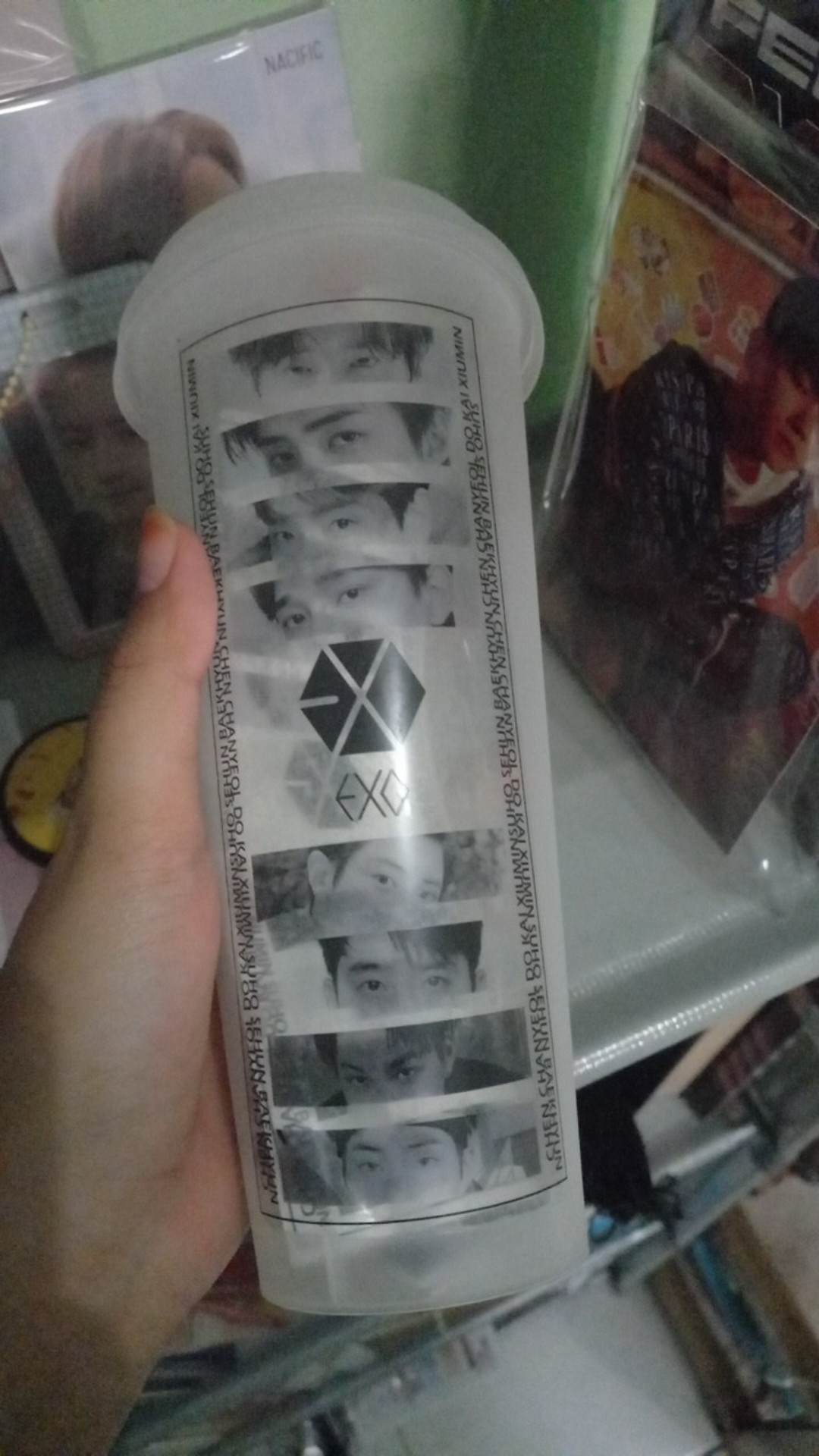 Reusable Cup Nct Treasure Bts Txt Exo Straykids Enhypen Seventeen Ikon