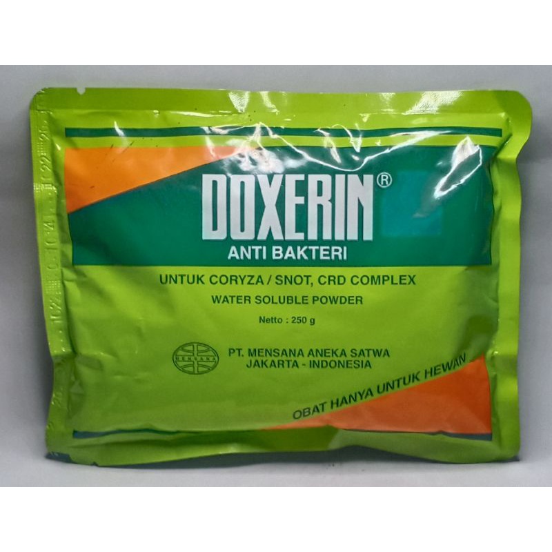 Doxerin 250 gram Anti Bakteri DOXERIN Anti Bakteri 250 g Doxerin 250 g Anti Bakteri Mensana Aneka Satwa