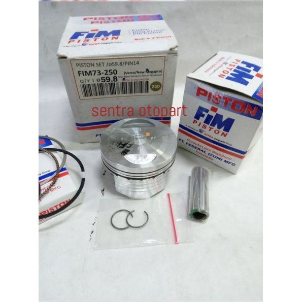 piston seher kit megapro monoshok oversize 250 original fim