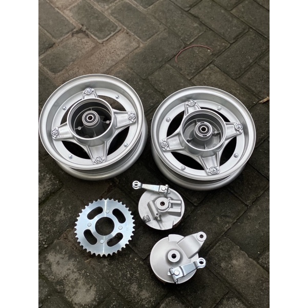 velg rim 10 Tromol honda  dax monkey gorilla motor mini model original velk