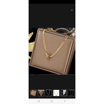 KALUNG WANITA TITANIUM ASLI PERHIASAN FASHION AKSESORIS TITANIUM ASLI