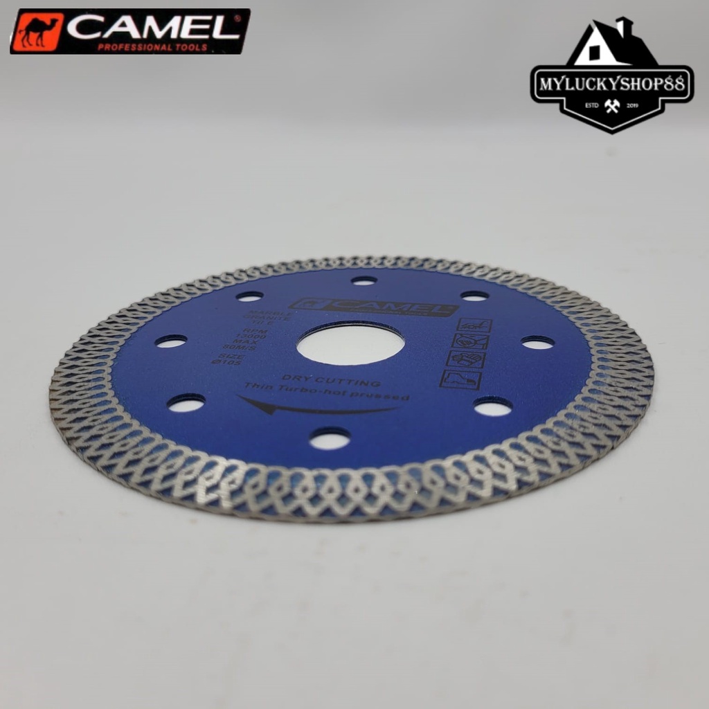 Camel Diamond Saw Super Thin X-Turbo 4&quot; Inch Mata Potong Batu Alam