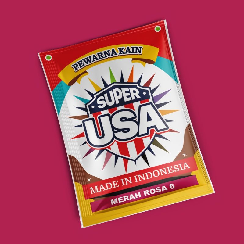 Pewarna Kain Super Usa Made In Indonesia Warna Lengkap