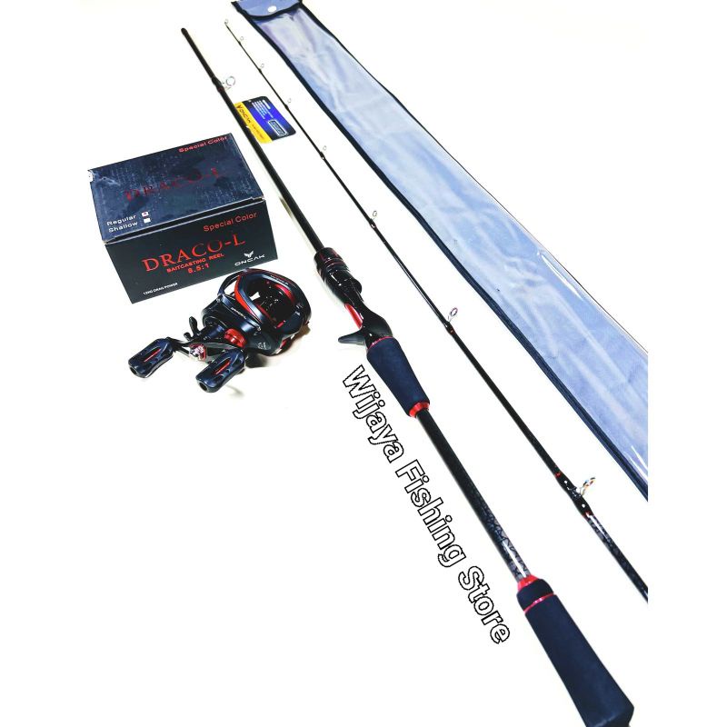 Set Joran BC Casting Oncak Lynx Cast 180 198 dan Reel Oncak Draco L BONUS PE