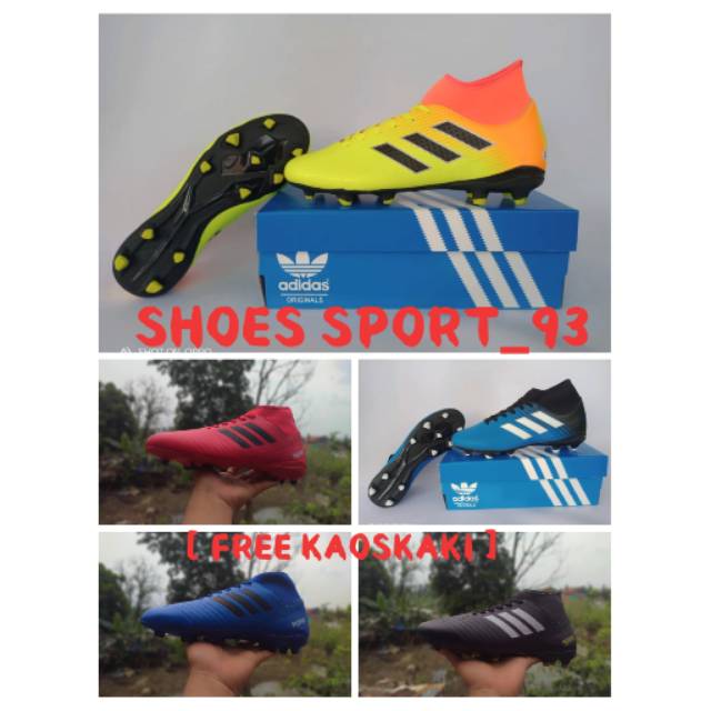sepatu bola dewasa ADIDAS PREDATOR termurah terbaik kwalitas ok sol lentur