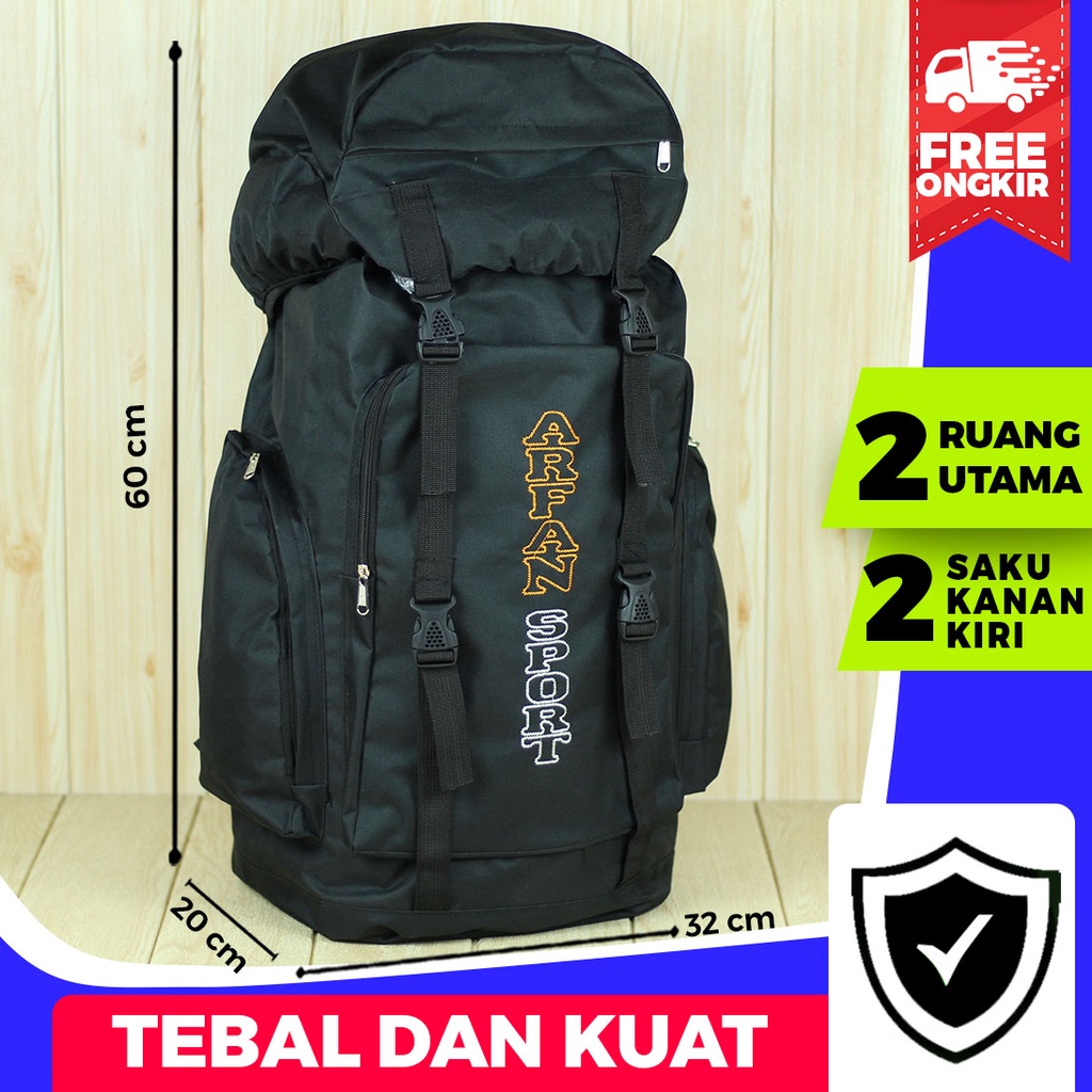 TAS GUNUNG BESAR MURAH Backpack Carrier Pria Arfan Sport Tas Travel Outdoor Hiking Camping Muncak