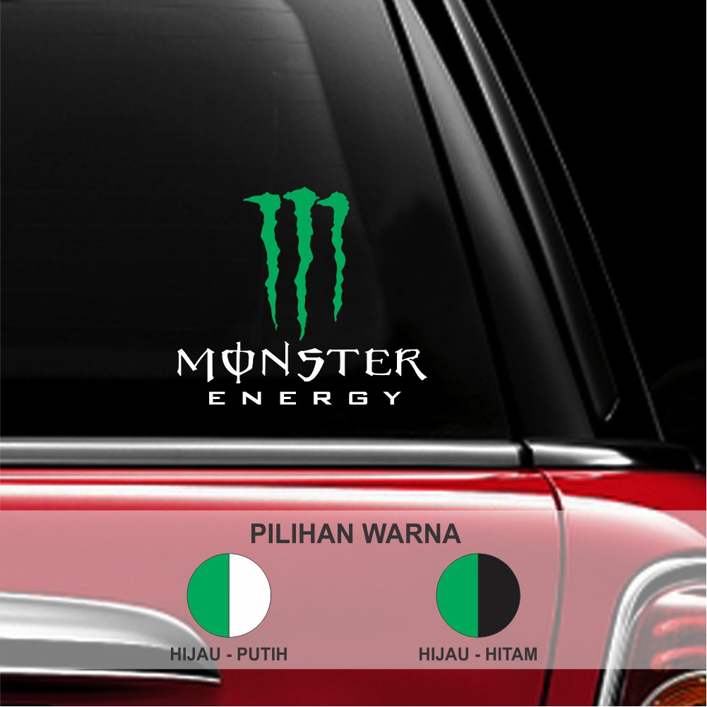 Jual Stiker Kaca Mobil Body Mobil Monster Energy Stiker Cutting Sticker Mobil Shopee Indonesia 6128