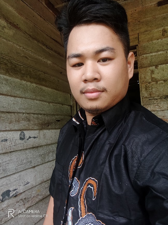 Murah Batik Kemeja Hem Pria Motif Kembang Gede Hitam Kemeja Seragam Pekalongan Alkhalis