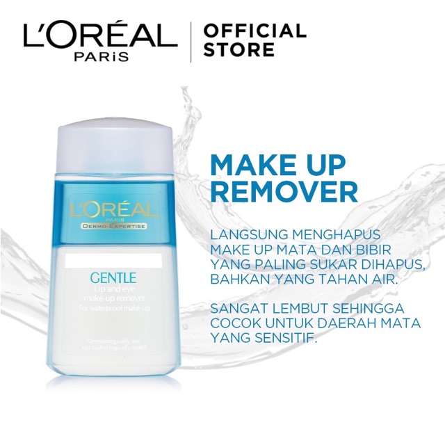 LOREAL GENTLE LIP &amp; EYE MAKE UP REMOVER 125ml