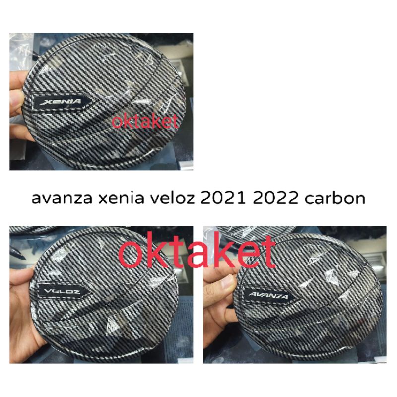 tank cover Avanza Xenia Veloz 2021 2022 full carbon