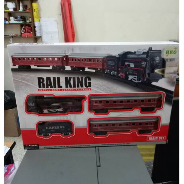 Mainan Anak - Rail Intelligent Classical King Train Set Kereta 19033-7
