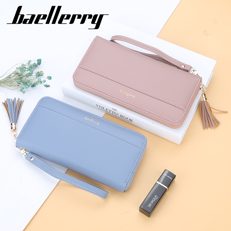 BAELLERRY N5525 Dompet Wanita Panjang Bahan Kulit PU Leather Premium WATCHKITE WKOS