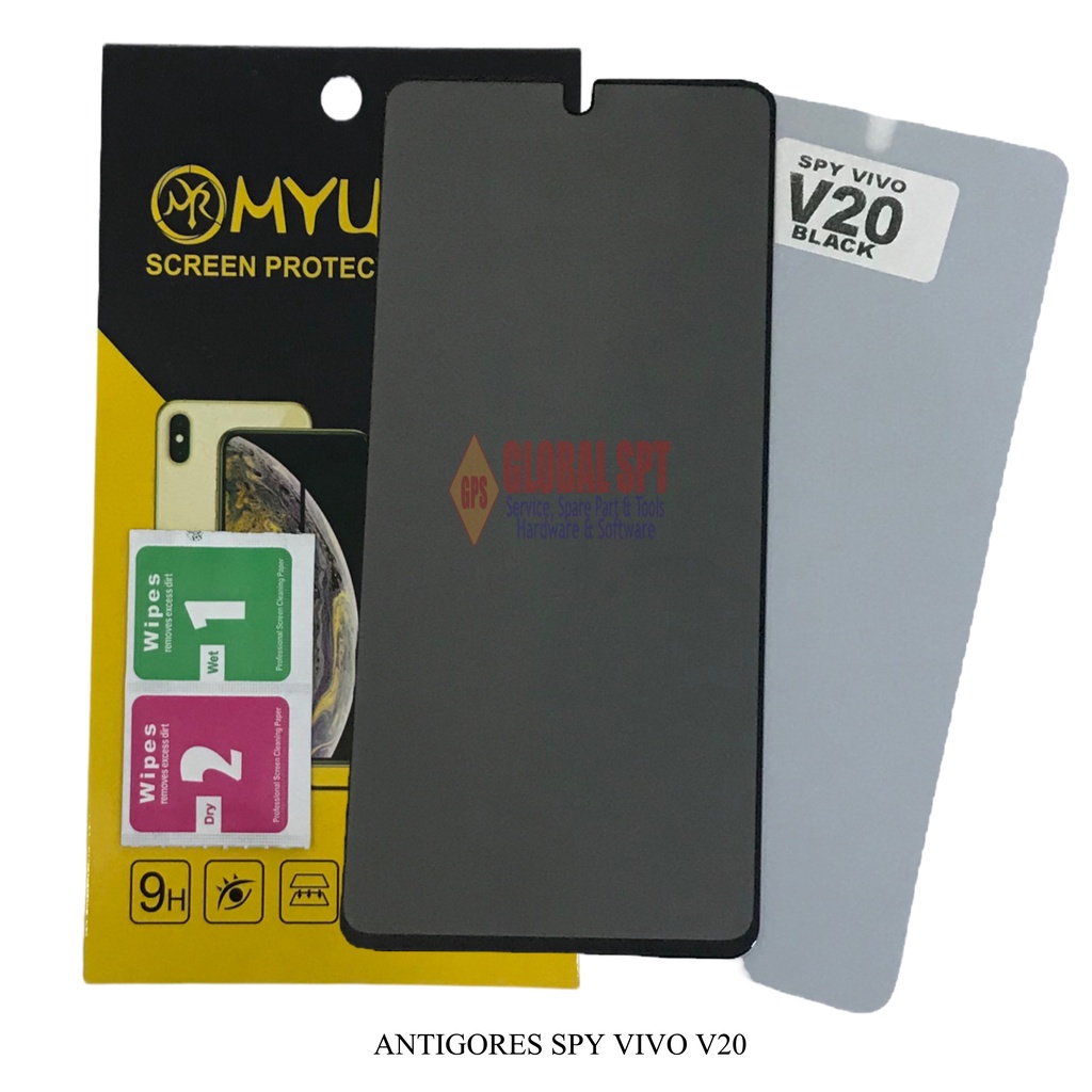 SPY VIVO V20 / ANTIGORES GLASS FULL SPY / TEMPERED GLASS V20