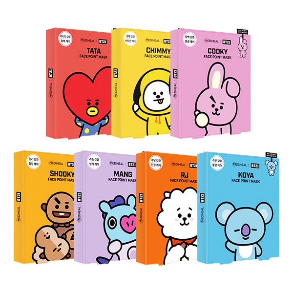 Download Mediheal Mediheal X Bts Bt21 Face Point Mask Masker Shopee Indonesia Yellowimages Mockups