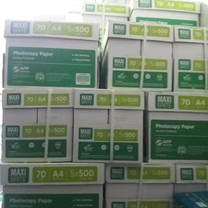 

Kertas A4 70Gr Maxi Brite / Kertas A4 70Gr Murah