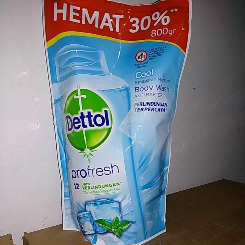 DETTOL Sabun Mandi Cair REFILL Body Wash 800ml Cool