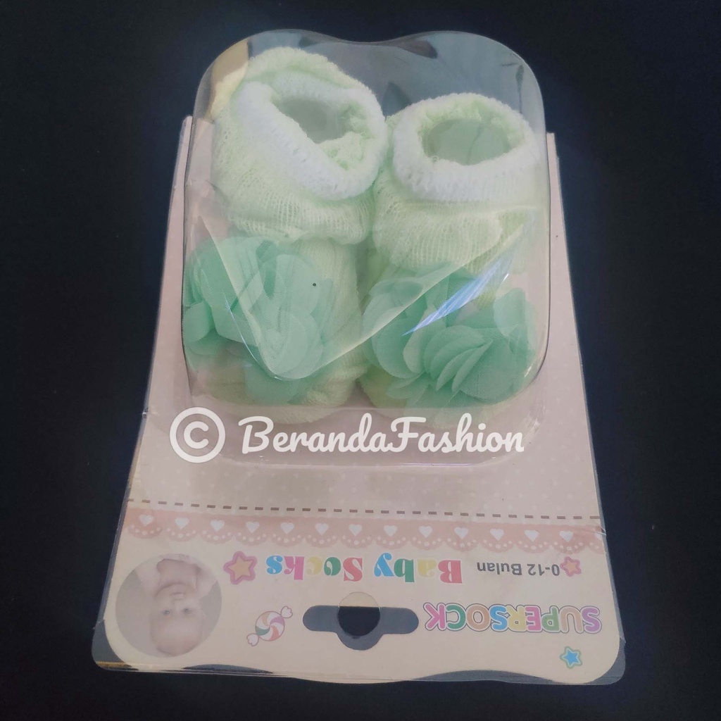 Sepatu kaos kaki bayi new born SNI cewek 0-6 bulan