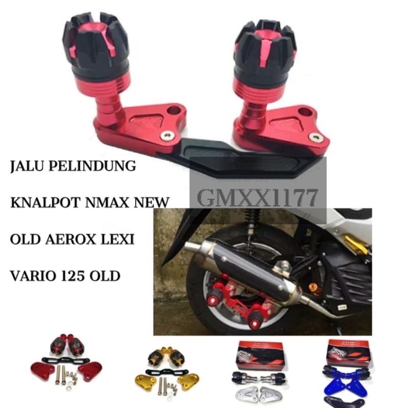 jalu slider /jalu knalpot nmax / pelindung knalpot nmax 2020 / aerox lexi frame slider nmax