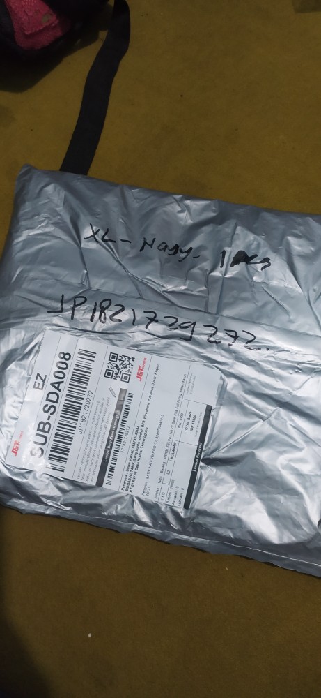 Kemeja Batik Navy Lengan Panjang Bahan Katun Halus Motif Peksi